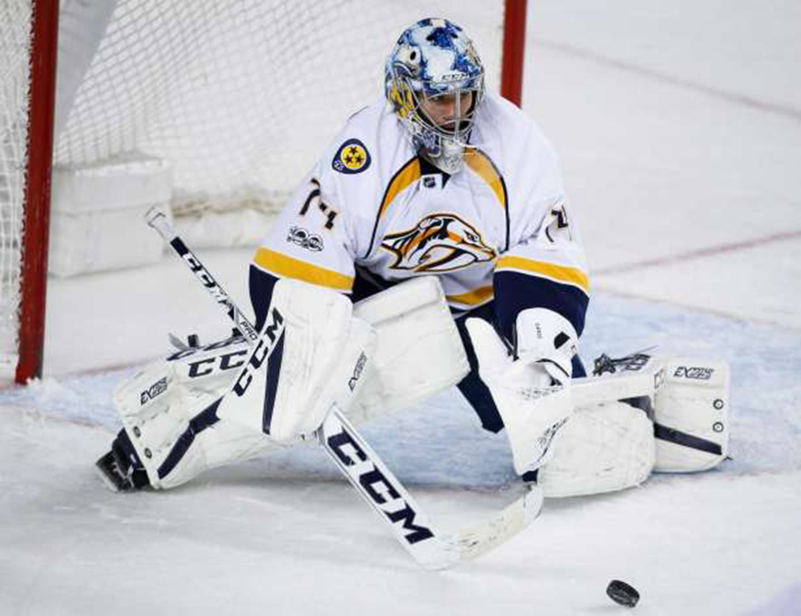 Juuse Saros nollapeli Juuse Saros nollasi Minnesota Wildin ja johdatti samalla Nashville Predatorsin pudotuspeleihin.