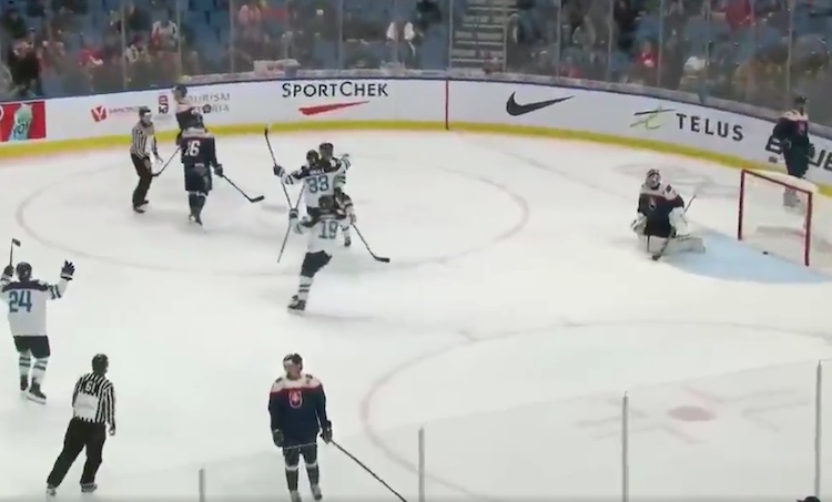 Slovakia oma maali Nuorten Leijonien ja Slovakian välinen ottelu ratkesi lopulta varsin erikoiseen omaan maaliin.
