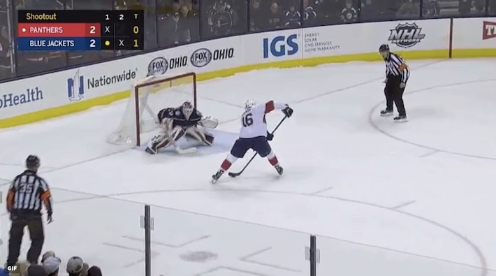 Aleksander Barkov rankkari Aleksander Barkov on todellinen rankkarispesialisti ja hän onkin laittanut NHL-urallaan yli puolet yrityksistään sisään.