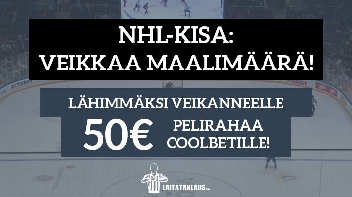 NHL kisa | Laitataklaus.com NHL Prime Time -KISA! - lähimmäksi veikanneelle 50€ pelirahaa!
