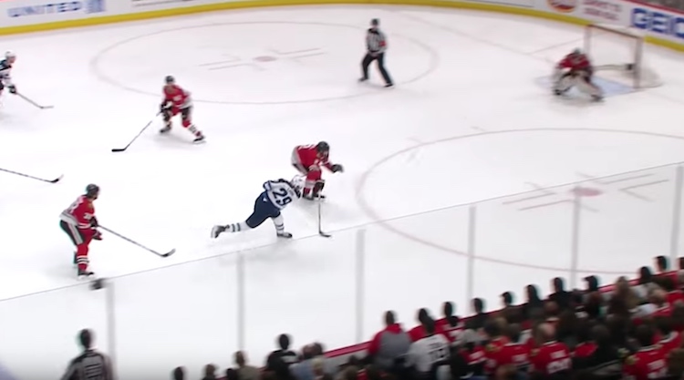 Patrik Laine teki maalin Patrik Laine iski kauden 20. maalinsa upean yksilösuorituksensa päätteeksi.