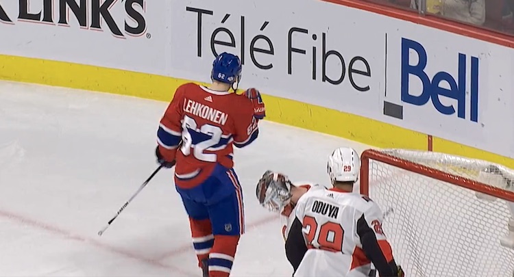 Artturi Lehkonen teki maalin Montreal Canadiensin Artturi Lehkonen onnistui vihdoin ja viimein maalinteossa.