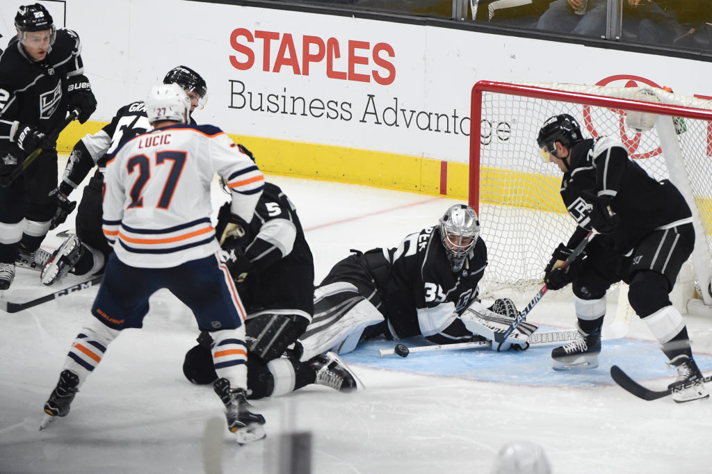 Getty Darcy Kuemperin upea torjunta Darcy Kuemperin maali oli ajoittain kuin noiduttu ottelussa Edmonton Oilersia vastaan.