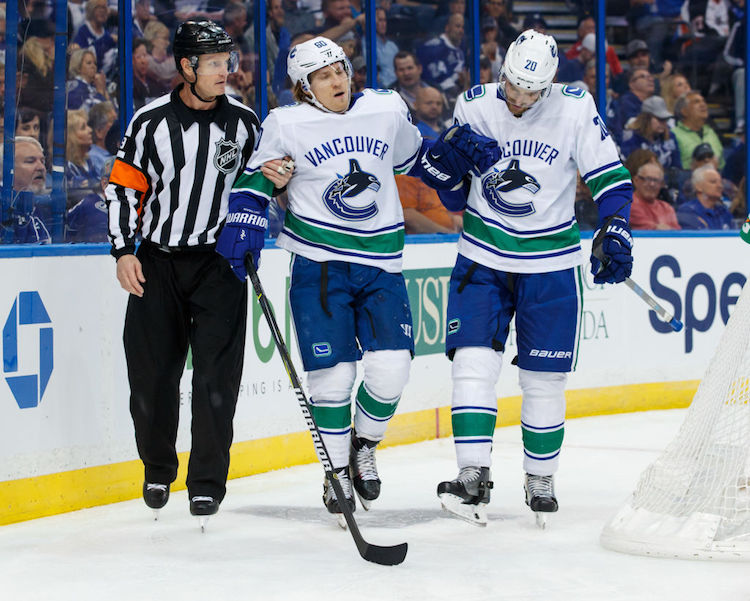 Vancouver Canucks v Tampa Bay Lightning Markus Granlund joutuu huilaamaan vähintään seuraavan kuukauden.