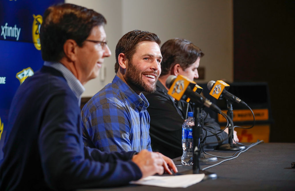 Getty Mike Fisher Mike Fisher on tekemässä paluun NHL:ään. Mies teki yksivuotisen sopimuksen Nashville Predatorsin kanssa.