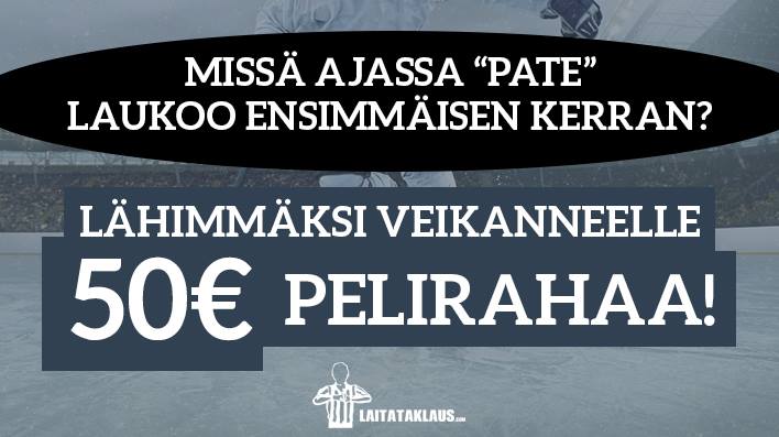 Kisa | Laitataklaus.com Patrik Laine -KISA! - lähimmäksi veikanneelle 50€ pelirahaa