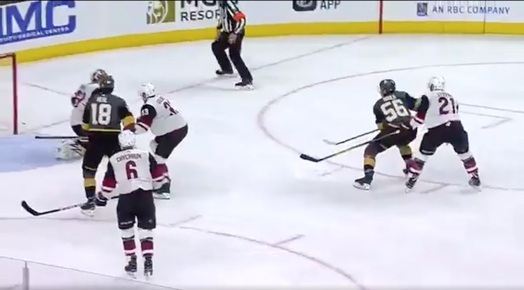 Erik Haula teki kauden 29. osumansa Erik Haula iski viime yönä kauden 29. täyosumansa, kun Vegas kohtasi Coyotesin.