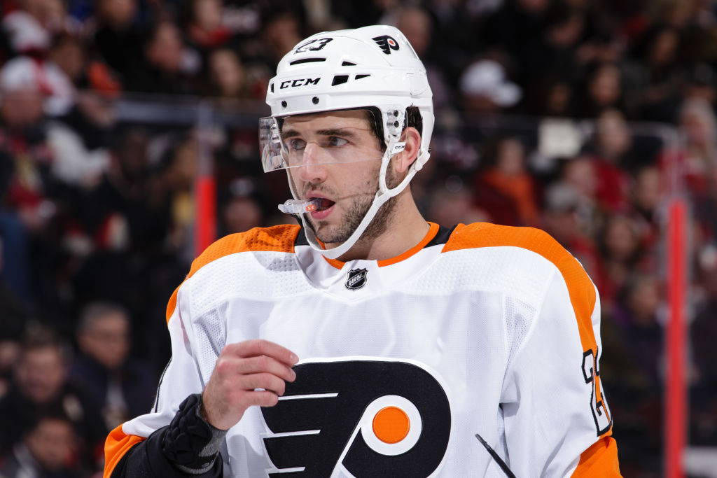 Getty Brandon Manning keskarimummo Philadelphia Flyersin Brandon Manning joutui