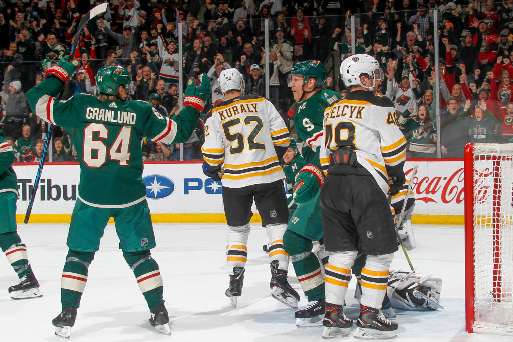 Getty Mikko Koivu Mikael Granlund Mikko Koivu iski Minnesota Wildille erittäin tärkeän tasoitusmaalin, joka toi isännille lopulta yhden sarjapisteen.