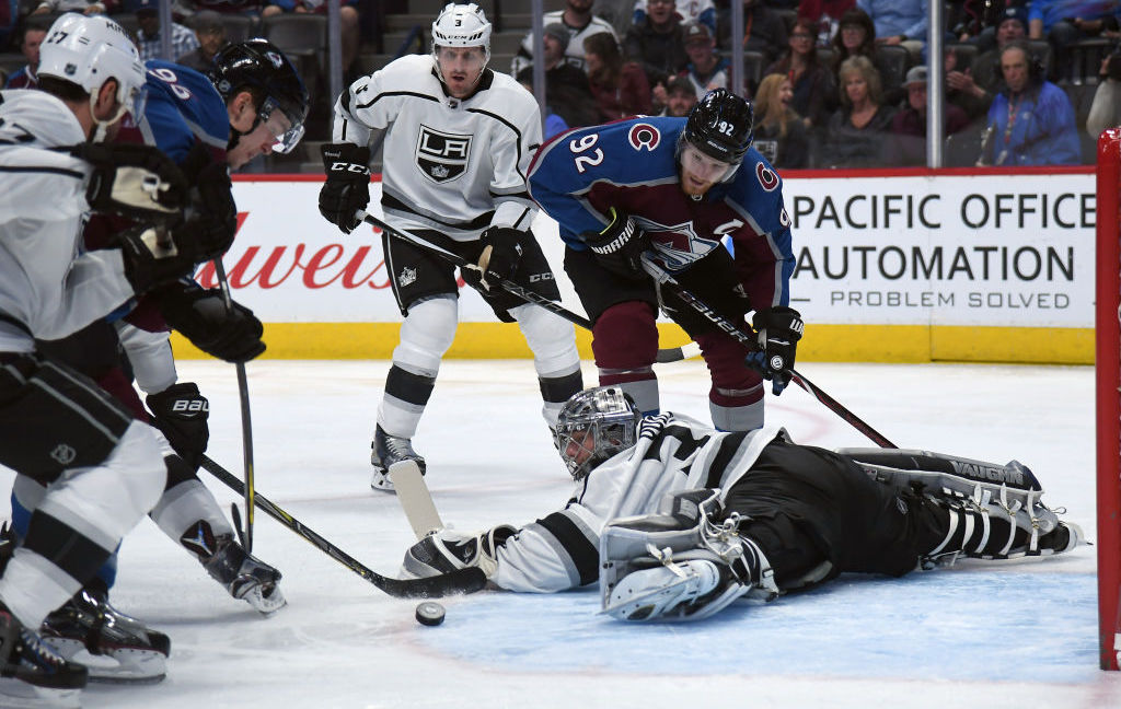 Getty Mikko Rantanen maalaa Mikko Rantanen iski kauden 80. pisteensä Los Angeles Kingsin verkkoon.