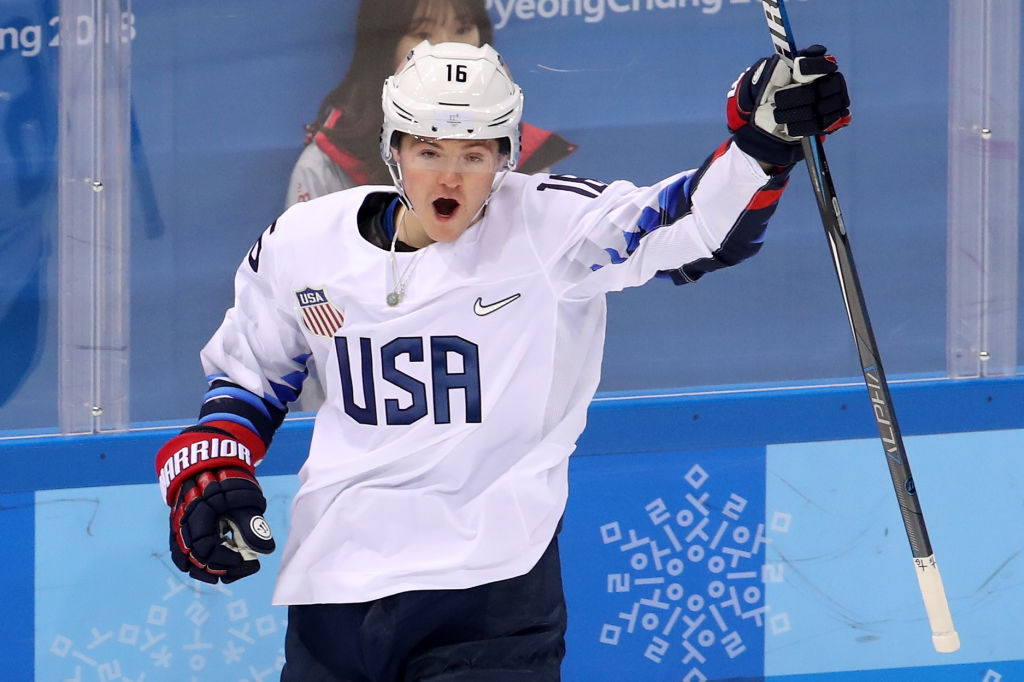 Getty Ryan Donato Ryan Donato loisti Yhdysvaltain olympiajoukkueessa.