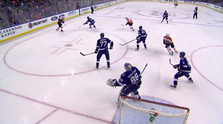 Jori Lehterän maali Jori Lehterän kauden toinen maali syntyi Tampa Bay Lightningia vastaan.