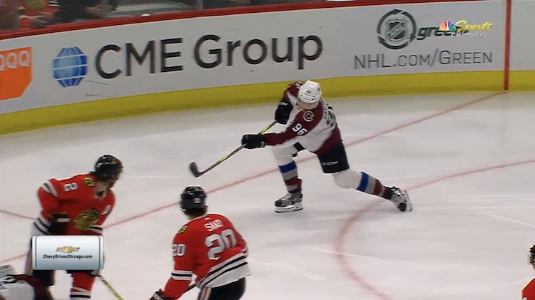 Mikko Rantasen maali Mikko Rantasen kauden 26:s maali syntyi Chicago Blackhawksin verkkoon.