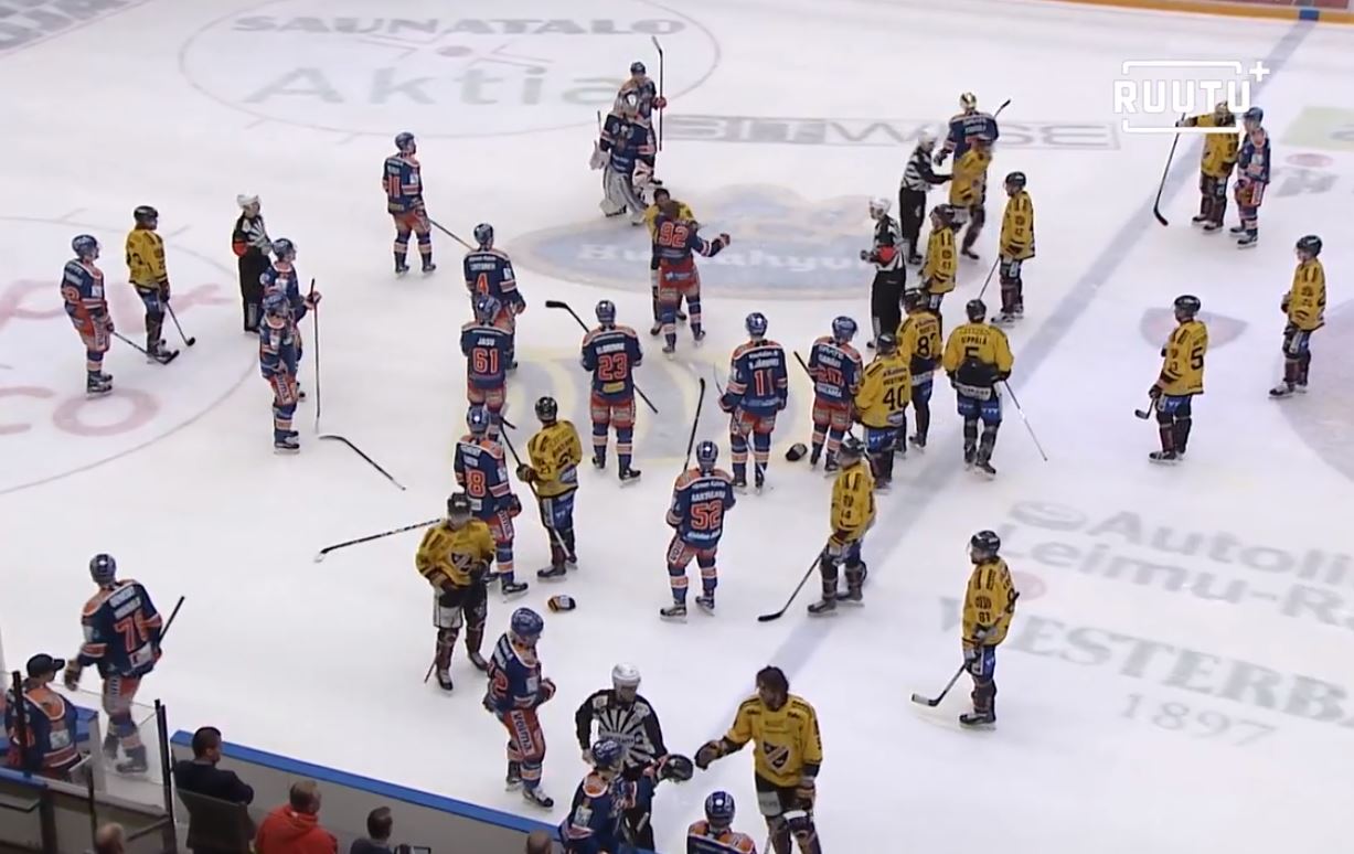 Tappara | Laitataklaus.com VIDEO: Tapparan ja KalPan välinen playoff-taisto päättyi joukkorähinään
