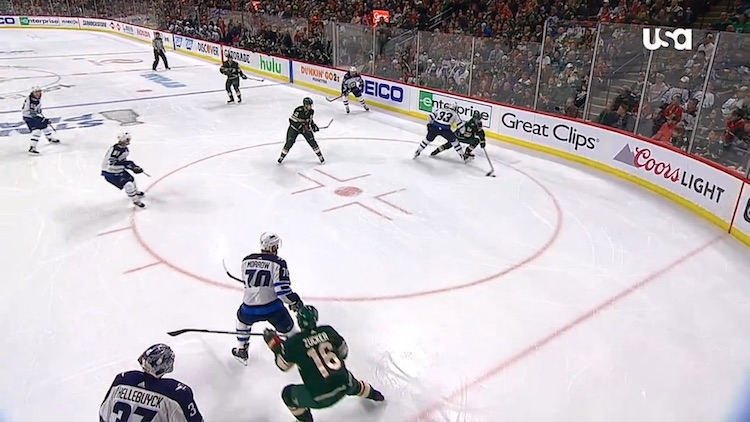 Mikko Koivu ja Mikael Granlund Mikko Koivu ja Mikael Granlund olivat oivalla pelipäällä 3. ottelussa Winnipeg Jetsiä vastaan.