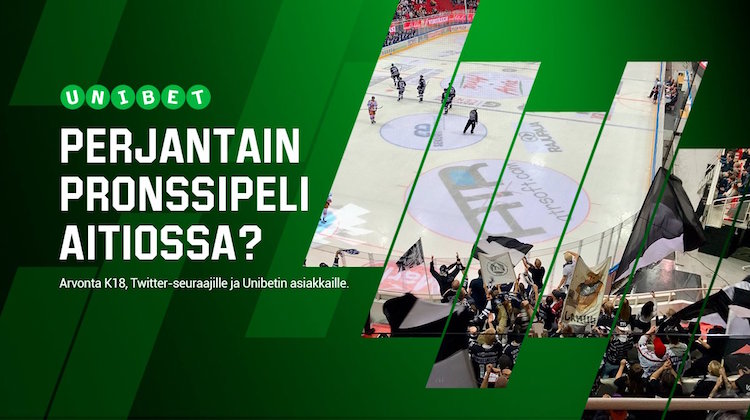 Unibet Unibet tarjoaa kisan, jossa on tarjolla 4+4 aitiopaikkaa perjantaiseen Liigan pronssiotteluun.