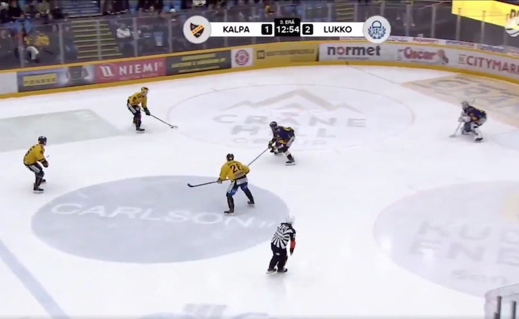 Alexandre Texier teki hienon maalin KalPa teki komean maalin illan Liiga-kierroksella.