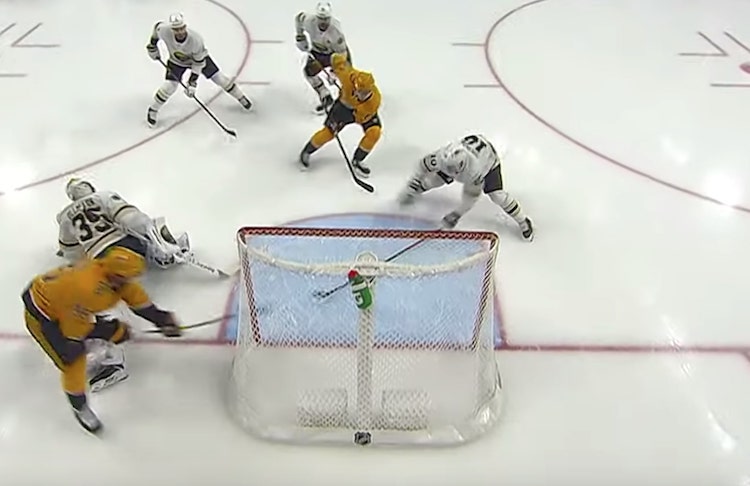 Matt Duchene maali Matt Duchene iski Buffaloa vastaan harvinaisen komean maalin.