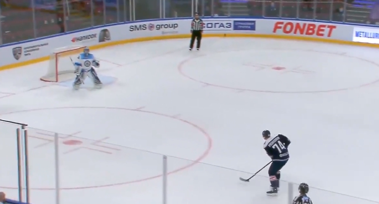 Video: Nikolai Prokhorkinilta upea rankkarimaali KHL:n harjoitusmatsissa